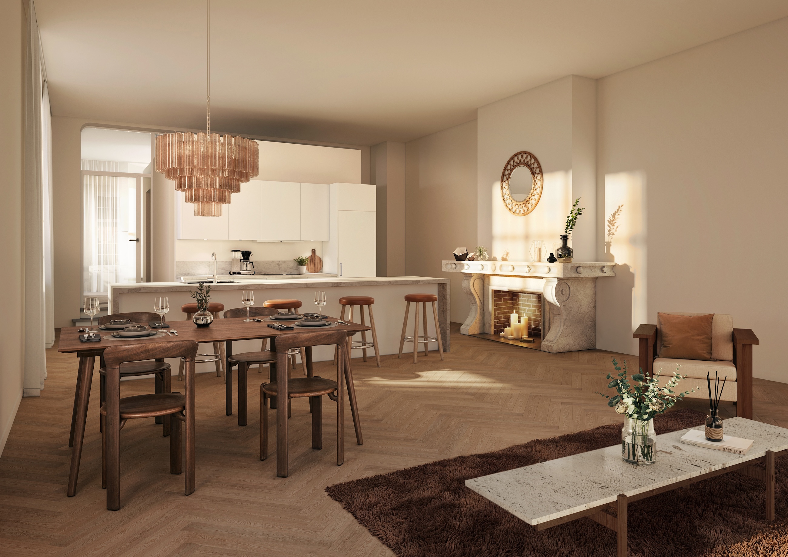 Interiör Villa Vånga kök och matplats 3